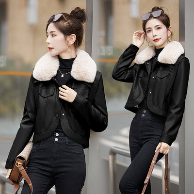 Chaqueta Motociclista de Cuero para Mujer - Versátil y Elegante - Image 9