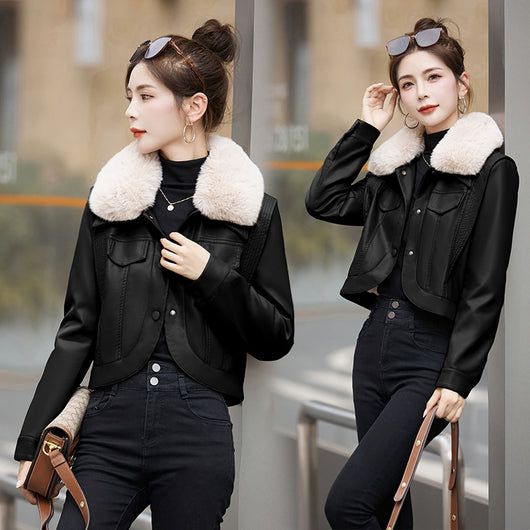 Chaqueta Motociclista de Cuero para Mujer - Versátil y Elegante - Image 9