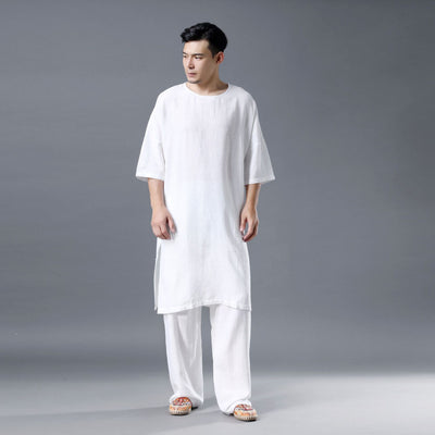 Camisa Casual Holgada de Estilo Étnico para Hombre - Image 15