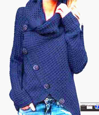 Suéter de Cuello Alto con Botones para Mujer - Manga Larga - Image 13