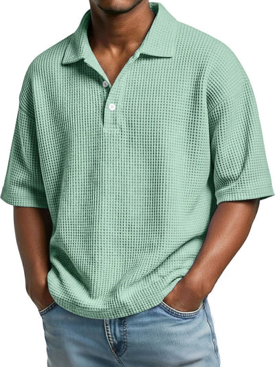 Camisa Minimalista de Punto Texturizado con Cuello Clásico - Image 13