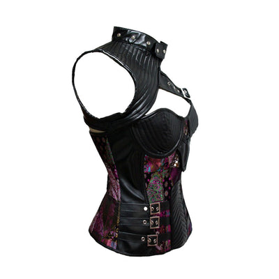Traje de Leggins de Cuero Estilo Caballero Steampunk Retro Europeo y Americano - Image 5