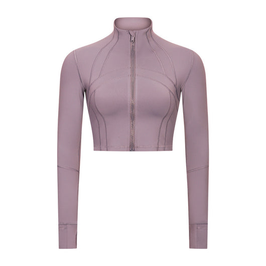 Chaqueta Deportiva Cuello Alto para Yoga y Running - Ajuste Slim Cómodo - Image 16
