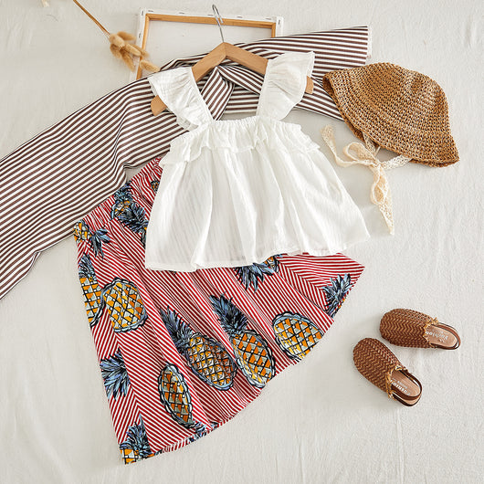 Conjunto Infantil Lunares con Moño: Blusa + Shorts - Image 12