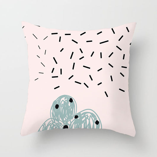 Funda de Almohada Geométrica Moderna en Poliéster Peachskin - Image 18