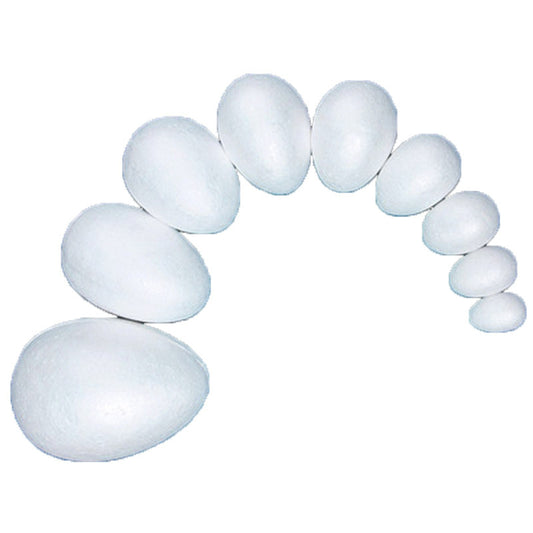 Huevos de Poliestireno Expandible para Manualidades Infantiles - Pack Colorido para Preescolar