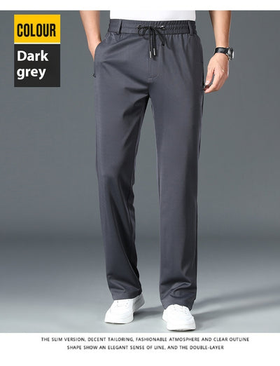 Pantalones de Cintura Elástica Holgados y Rectos para Hombre - Image 14
