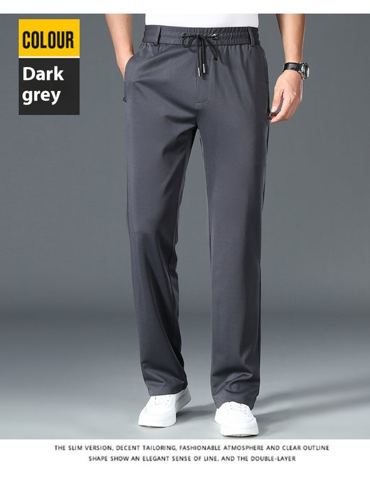 Pantalones de Cintura Elástica Holgados y Rectos para Hombre - Image 14