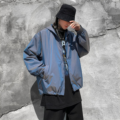 Chaqueta de Trabajo Reflectante Extragrande con Capucha - Image 10