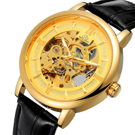 Reloj Mecánico Hombre Estilo Europeo Diseño Calado Elegante - Image 4