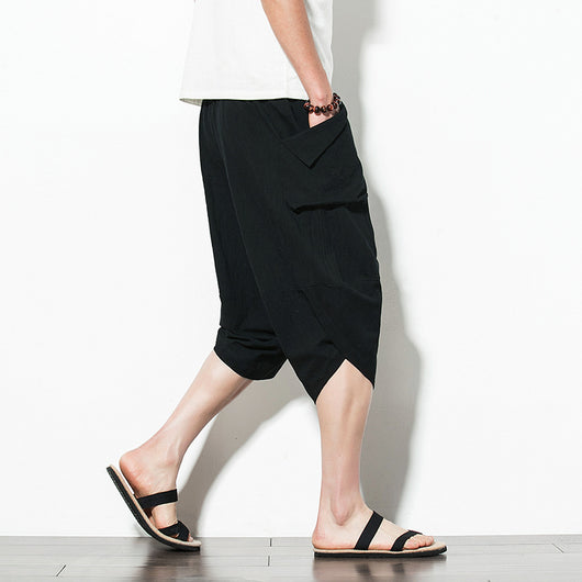 Pantalones Anchos de Zanahoria con Bolsillos Grandes para Hombre - Image 11