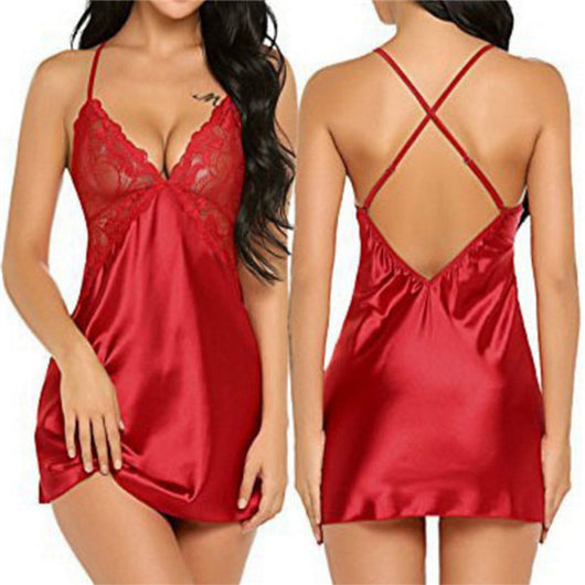 Pijama Sexy de Encaje Europeo - Conjunto Íntimo Elegante para Mujer - Image 6