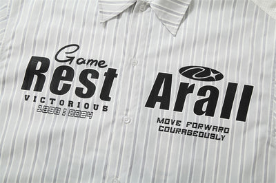 Camisa Manga Larga Hombre con Estampado de Letras Diseño Oversize - Image 6