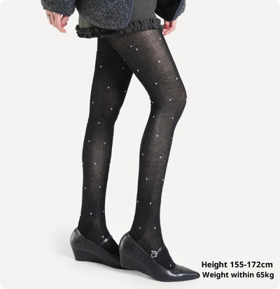 Pantimedias Transparentes Estilo Japonés con Lunares Blancos - Image 8