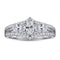 Anillo de Plata 925 con Circonita Micro-incrustada Diseño Diamante