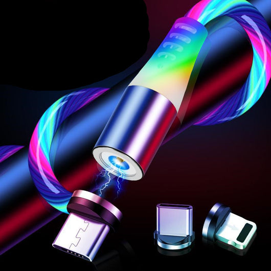 Cable magnético de datos con diseño de serpentinas coloridas - Image 16