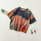 Playera Infantil Tie-dye con Estampado de Burbujas