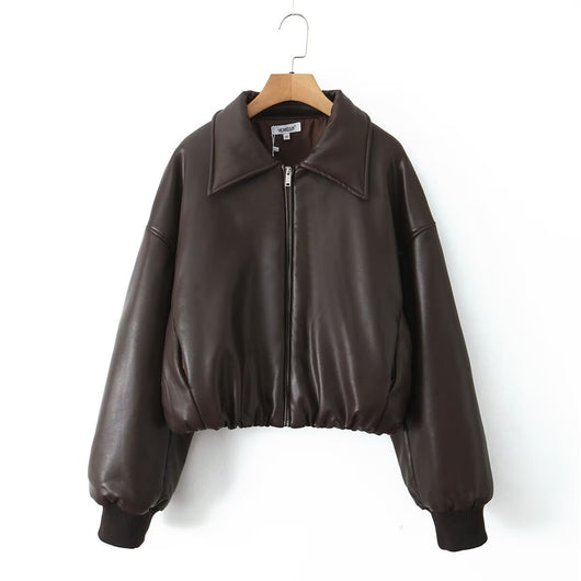 Chaqueta de Cuero PU para Motociclista Estilo Pan - Image 5
