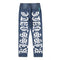 Jeans Lavados con Estampado de Letras para Hombre - Tendencia Urbana