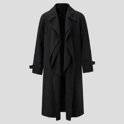 Abrigo Trinchera Suelta Largo para Hombre - Image 14