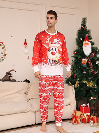 Vestido Familiar a Juego con Estampado de Ciervo y Copo de Nieve - Image 9
