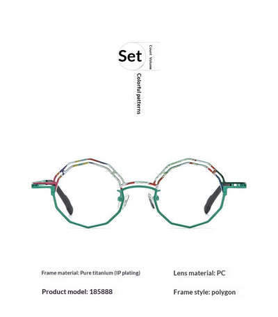 Armazón de Gafas Multimaterial Ultraligero en Titanio Puro para Miopía - Image 19