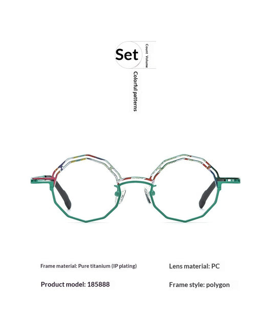 Armazón de Gafas Multimaterial Ultraligero en Titanio Puro para Miopía - Image 19