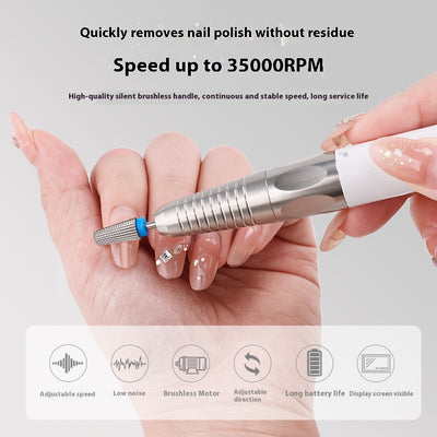 Removedor Eléctrico Profesional de Callos y Cutículas con Pulidor de Uñas - Image 2