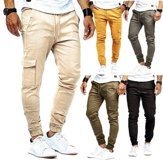 Pantalones Deportivos Casuales de Hombre en Colores Sólidos - Image 11