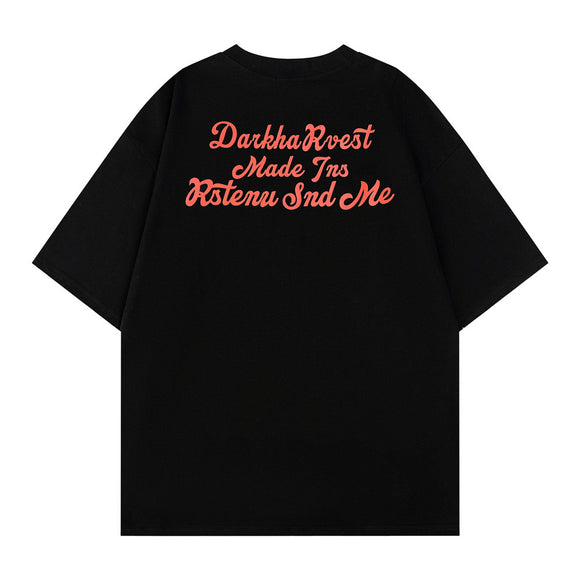 Playera Hombre Estampado Corazón con Letras