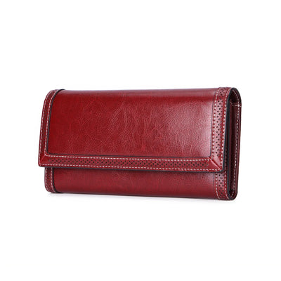 Billetera Larga de Cuero para Mujer con Múltiples Compartimentos - Image 19