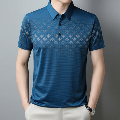 Polo Ejecutivo Ice Silk Manga Corta para Hombre - Secado Rápido y Estilo Business Casual - Image 2