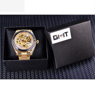 Reloj Mecánico Esqueleto de Acero para Hombre - Diseño Casual y Elegante - Image 8