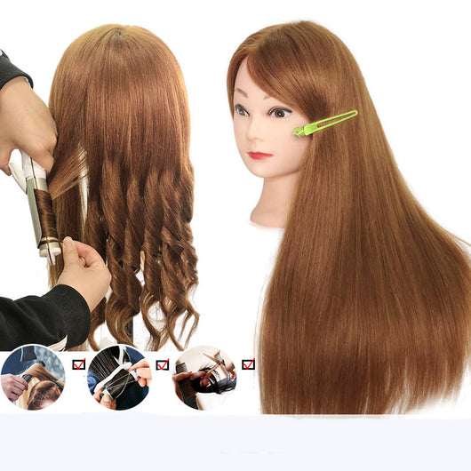Cabeza Maniquí Profesional de Cabello Real - Rizos y Secado - Image 14