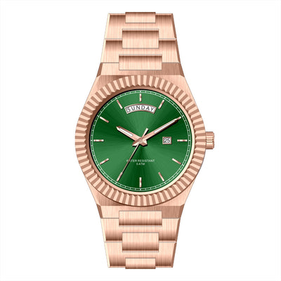 Reloj Ejecutivo de Acero Inoxidable con Correa de Cuero - Resistente al Agua - Image 11