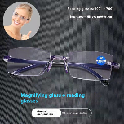 Gafas Bifocales con Montura de Diamante para Presbicia - Image 7