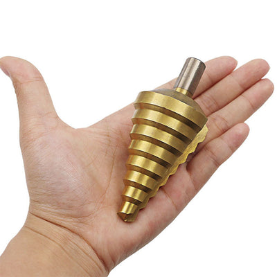 Broca Escalonada de Acero 10-45mm para Perforación Profesional en Madera y Metal