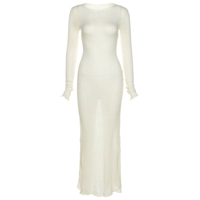 Vestido Elegante Ajustado de Manga Larga para Mujer - Image 2