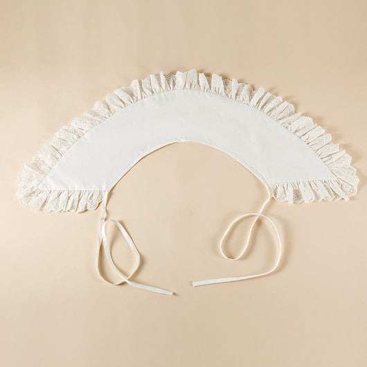 Cuello Postizo de Encaje Vintage - Algodón Bordado Elegante - Image 4