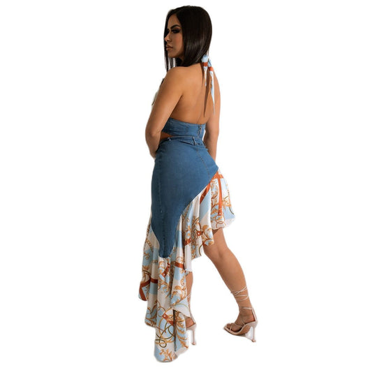 Traje Dos Piezas con Falda Plisada y Tela Elástica - Image 7