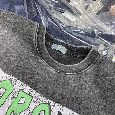 Camiseta Básica Cuello Redondo con Detalles Rotos y Efecto Desgastado - Image 4