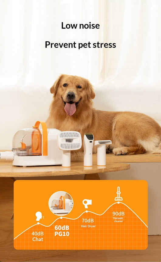 Cortapelo Eléctrico para Mascotas Air Radish con Succión Integrada - Image 11