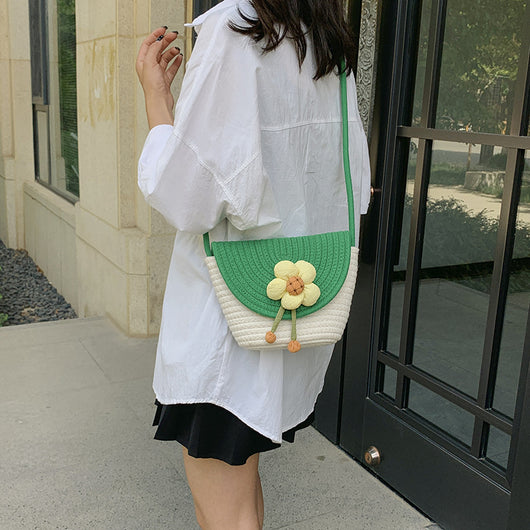 Bolsa de Paja con Flores para Mujer - Estilo Verano - Image 23