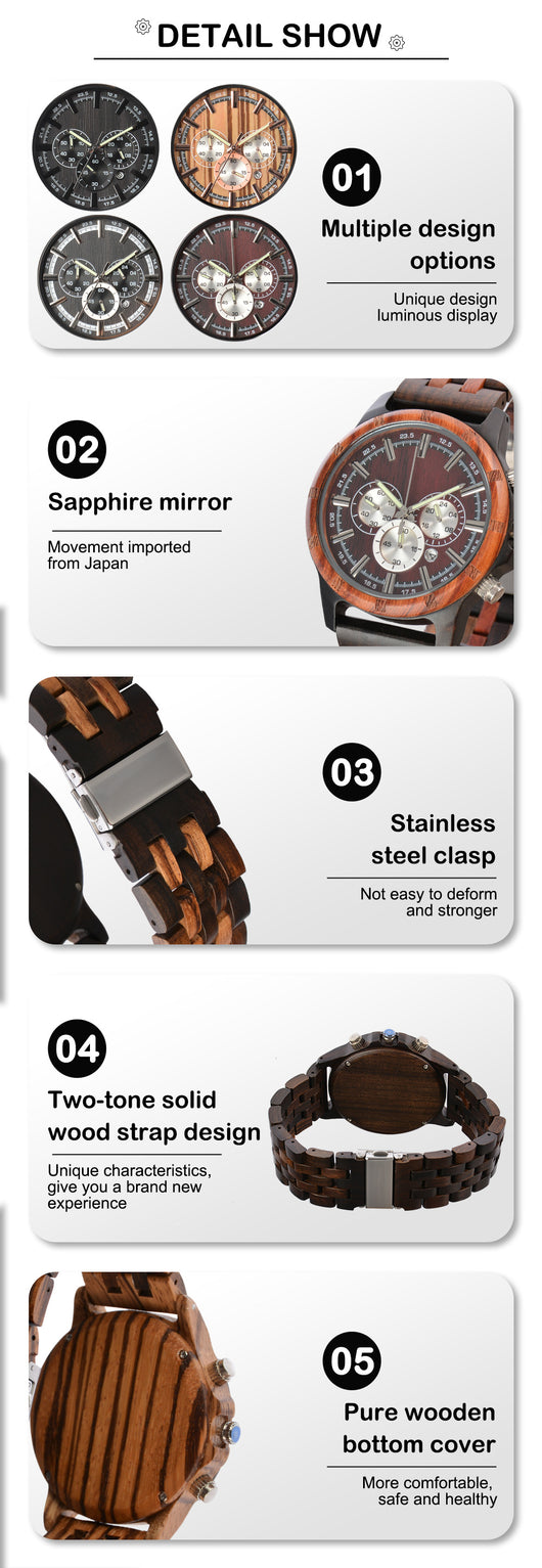 Reloj de Negocios Multifunción con Esfera Luminosa - Image 17