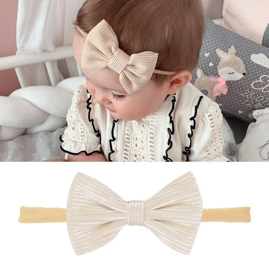 Set de Diademas para Bebé con Moños de Algodón y Lino - Image 13