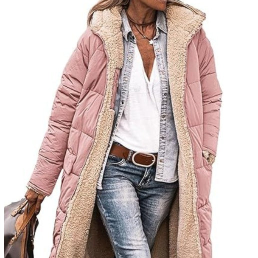 Abrigo Térmico Mujer Largo con Forro Polar y Relleno de Algodón - Image 8