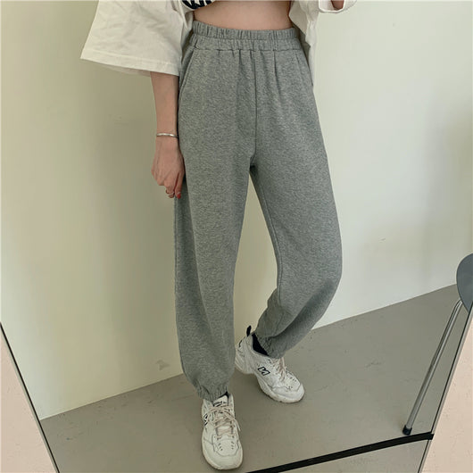 Pantalones Deportivos Blancos Holgados para Mujer - Otoño y Verano - Image 7