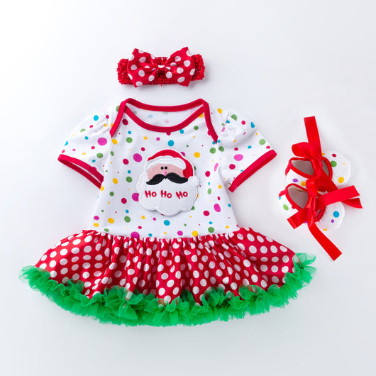 Vestido Navideño Infantil de Malla con Diseño Cartoon - Image 16