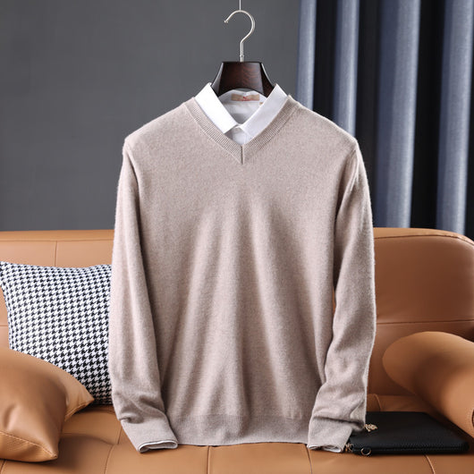 Suéter Escote V Lana Estilo Coreano - Polera Base Versátil - Image 11