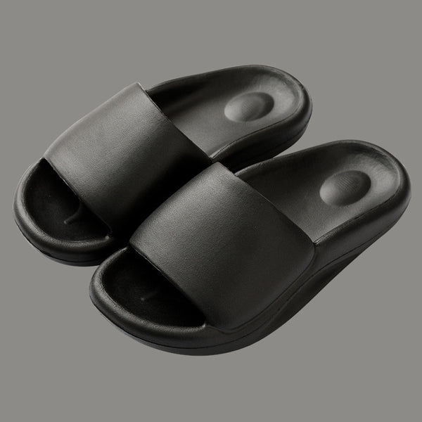 Pantuflas Cómodas de Suela Gruesa y Colores Sólidos